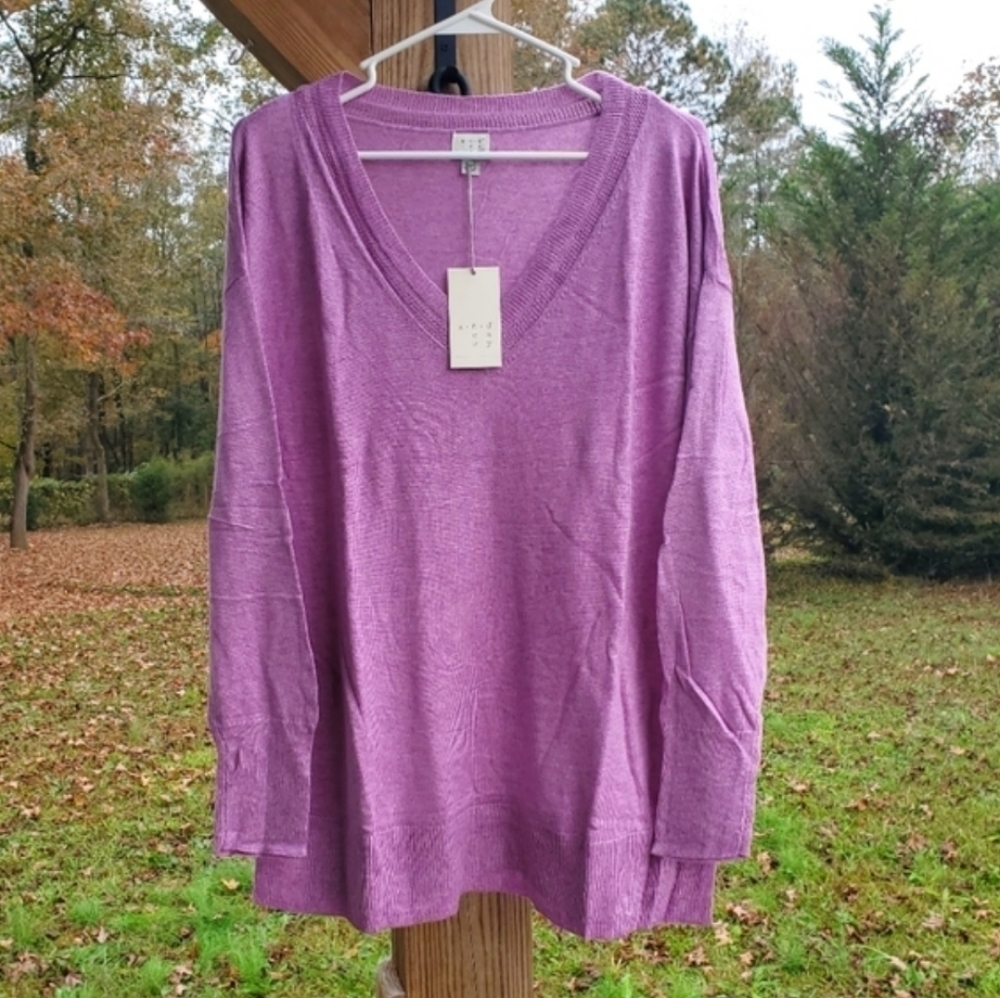 Soft Light Lavender Sweater 2XL+ NWT - Picture 5 of 8